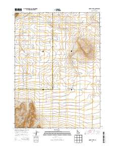 Milner Butte 2013 topographic map thumbnail
