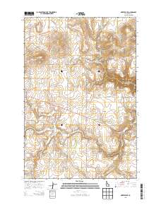 Nezperce SW 2013 topographic map thumbnail