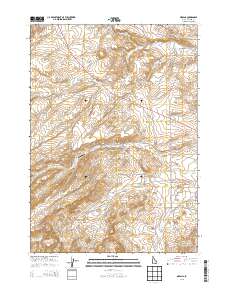 Oreana 2013 topographic map thumbnail