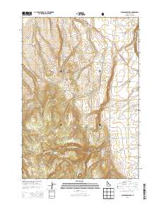 Packsaddle Lake 2013 topographic map thumbnail