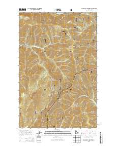 Packsaddle Mountain 2013 topographic map thumbnail