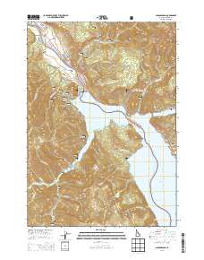 Palisades Dam 2013 topographic map thumbnail