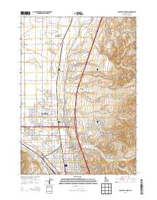 Pocatello North 2013 topographic map thumbnail
