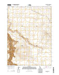 Poison Butte 2013 topographic map thumbnail
