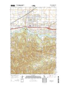 Post Falls 2013 topographic map thumbnail