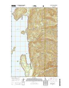 Priest Lake SE 2013 topographic map thumbnail