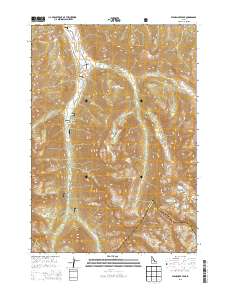 Standhope Peak 2013 topographic map thumbnail