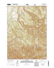 Temple Peak 2013 topographic map thumbnail
