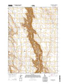 Triguero Lake 2013 topographic map thumbnail