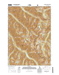 Warbonnet Peak 2013 topographic map thumbnail