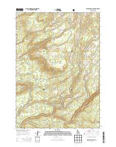 Warm River Butte 2013 topographic map thumbnail