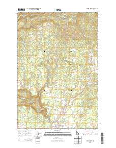 Weippe North 2013 topographic map thumbnail