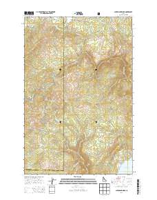 Aldermand Ridge 2014 topographic map thumbnail