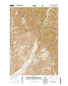 Badger Spring Gulch 2013 topographic map thumbnail