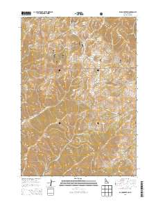 Baugh Creek SW 2013 topographic map thumbnail