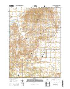 Cat Creek Summit 2013 topographic map thumbnail