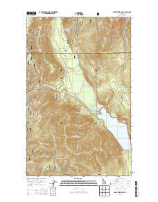 Upper Priest Lake 2013 topographic map thumbnail