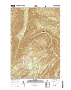 Wahoo Peak 2013 topographic map thumbnail