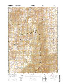 Wakley Peak 2013 topographic map thumbnail