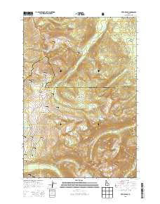 Victor Peak 2013 topographic map thumbnail