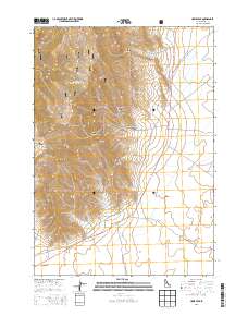 Howe Peak 2013 topographic map thumbnail
