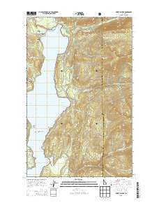 Priest Lake NE 2013 topographic map thumbnail