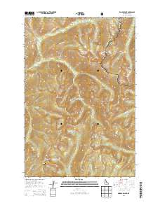 Rhodes Peak 2013 topographic map thumbnail