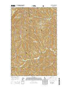 Faset Peak 2013 topographic map thumbnail