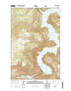 Ahsahka 2014 topographic map thumbnail