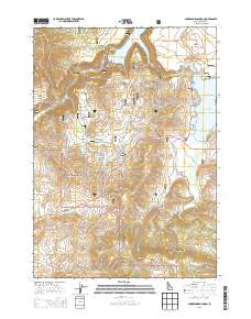Anderson Ranch Dam 2013 topographic map thumbnail