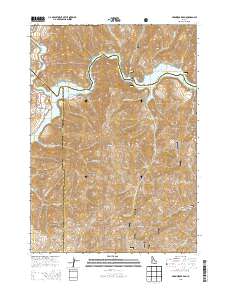 Arrowrock Dam 2013 topographic map thumbnail