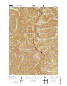 Baker Peak 2013 topographic map thumbnail