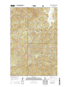 Bechtel Butte 2014 topographic map thumbnail