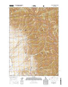 Bell Mountain 2013 topographic map thumbnail