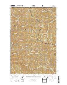 Berge Peak 2013 topographic map thumbnail