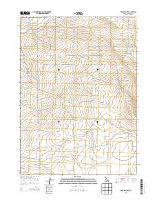 Berger Butte 2013 topographic map thumbnail