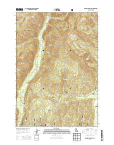 Bernard Mountain 2013 topographic map thumbnail