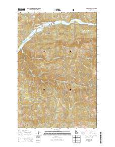Bertha Hill 2014 topographic map thumbnail
