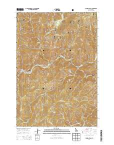 Bighorn Crags 2013 topographic map thumbnail