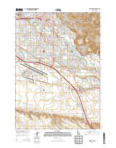 Boise South 2013 topographic map thumbnail