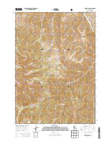 Bowery Peak 2013 topographic map thumbnail