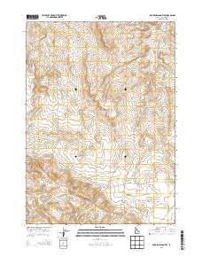 Broken Wagon Flat 2013 topographic map thumbnail