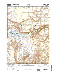 Bruneau Dunes 2013 topographic map thumbnail