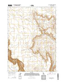 Bull Camp Butte 2013 topographic map thumbnail