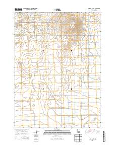 Burley Butte 2013 topographic map thumbnail