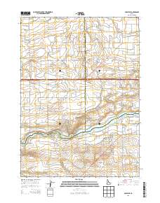 Burley SW 2013 topographic map thumbnail