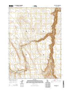 Buster Butte 2013 topographic map thumbnail