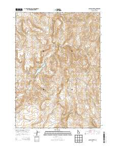 Captain Butte 2013 topographic map thumbnail