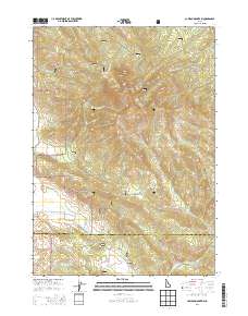 Caribou Mountain 2013 topographic map thumbnail