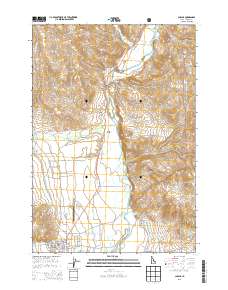 Challis 2013 topographic map thumbnail